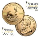 One Ounce: South Africa .999 Fine Gold Krugerrand