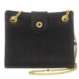 Tiffany & Co. Black Leather Chain Shoulder Bag