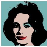 Liz Taylor c.1964 Canvas by Andy Warhol