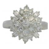 Platinum 1.00 ct Natural VS Brilliant Diamond Ring