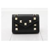 Valentino Garavani Lock Studded Bi-fold Wallet