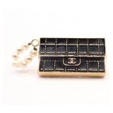 Chanel Coco Mark Matelasse Bag Pin Brooch