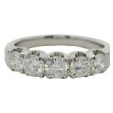 Platinum 1.01 ct Natural VS Brilliant Diamond Ring
