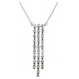 Brilliant 1.35 ct VS Diamond Waterfall Necklace