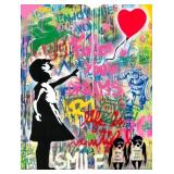 Balloon Girl c.2022 Giclee Canvas by Mr Brainwash