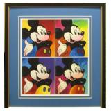 Mickey Mouse Suite of 4 Framed Giclee by Peter Max