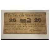 25 Cent State of Georiga Bank Note