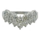 Platinum 1.00 ct Natural Brilliant Diamond Ring