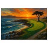 Pebble Beach 18th Hole by Studio Van Gogh