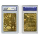 1997 Michael Jordan 23K Gold Fleer Card