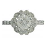 14kt Gold 1.15 ct Round Natural Diamond Ring