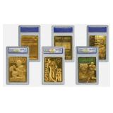 23K Gold Marino/Smith//Namath Card Set