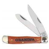 Frost Family Tree Brown Bone Grandpa Trapper Knife