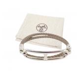 Hermes Etoupe Double Tour Leather Bracelet