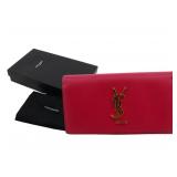 Yves Saint Laurent Leather Long Wallet