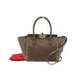 Valentino Rockstud Leather Tote Bag