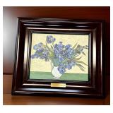Irises In Vase Hand Painted Framed by Van Gogh LTD