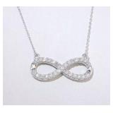 Brilliant 1.05 ct VS Diamond Infinity Necklace