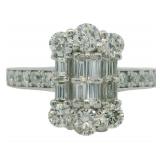 Platinum 1.00 ct Natural VS Diamond Ring