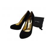 Dolce & Gabbana Black Suede Heels Size 38