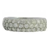 Platinum 1.10 ct Natural Brilliant Diamond Ring