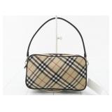 Burberry Blue Label Check Pattern Accessory Pouch