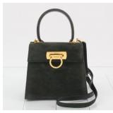 Salvatore Ferragamo Gancini Suede 2Way Bag