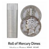 1916-45 Mercury Silver Dime