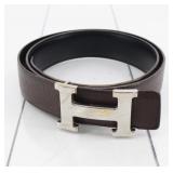 Hemes Constance H Leather Belt