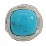 Genuine 5.00 ct Sleeping Beauty Turquoise Ring
