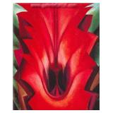 Inside Red Canna c.1919 Canvas by Georgia O'Keeffe