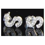 Brilliant 'S' Stud Earrings