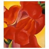 Red Canna c. 1924 Canvas by Georgia O'keeffe
