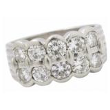 Platinum 2.02 ct VS Diamond Designer Ring