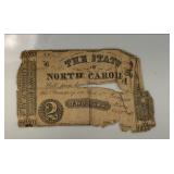 Two Dollar North Carolina Bank Note