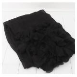 Gucci Black Flower Shawl 100% Silk