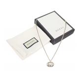 Gucci Interlocking Double G Silver Necklace