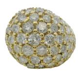 18k Gold 3.61 ct Natural Brilliant Diamond Ring