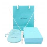 Tiffany & Co. 1837 Logo Plate Bar Necklace