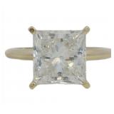 14kt Gold 4.03 ct Princess Cut VS Diamond Ring