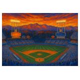 Sunset Over Dodger Stadium by Studio Van Gogh