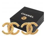 Chanel Coco Mark Gold Clip-on Earrings