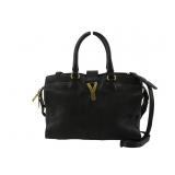 Yves Saint Laurent Black Leather Shoulder Bag