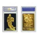 23K Rare Kobe Bryant Black Gold Rookie Card