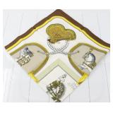 Hermes Kare 90 Fashion Scarf 100% Silk