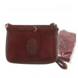 Cartier Mustline Suede Shoulder Bag