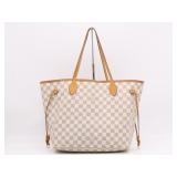 Louis Vuitton Damier Azur Neverfull MM Tote Bag