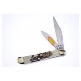 Steel Warrior Stag Bone Resin Peanut Knife