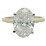 14kt Gold 2.55 ct Oval Cut VS Lab Diamond Ring