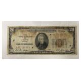 1929 $20 Atlanta National Currency Bank Note